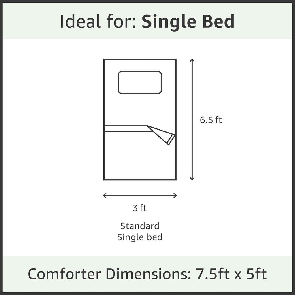 Solimo Microfibre Reversible Comforter, Single (Sandy Beige & Walnut Brown, 200 GSM), 50 TC