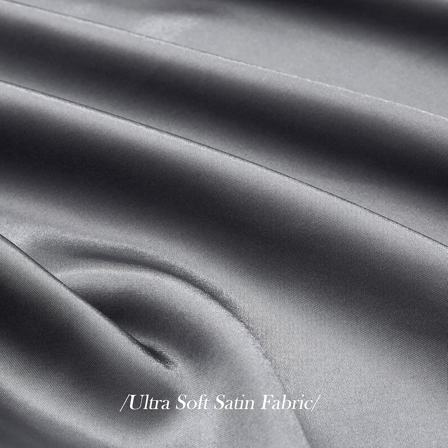 RAGGLE Set of 2 Satin Silk Pillowcase for Hair and Skin Standard Size 18"X 28" with Soft Breathable Smooth Cooling Pillow Covers for Sleeping or Pillow Protector (2, Brown)