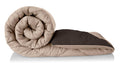 Solimo Microfibre Reversible Comforter, Single (Sandy Beige & Walnut Brown, 200 GSM), 50 TC